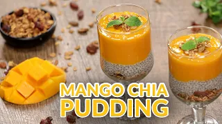 Healthy Mango Chia Pudding - Easy Summer Drink | How To Make Mango Chia Pudding -  Summer Special