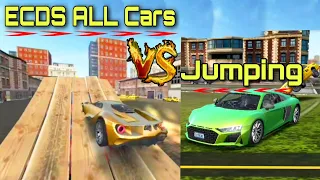 Crazy Jump vs ECDS ALL Cars || PART-2 || #extremecardrivingsimulator #crazyjumping #cars #jumping