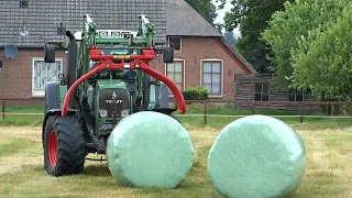 Collecting Bales | Fendt 415 Vario | Balen transport | P. van den Hardenberg