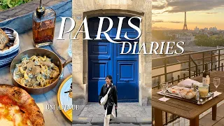 ep.2 April in Paris🇫🇷 What I ate in Paris🍰🥖🥐 Eiffel Tower view hotel. Paris Diaries