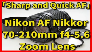Nikon AF Nikkor 70-210mm f4-5.6 Zoom Lens Sharp and Quick AF