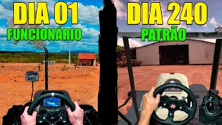 De funcionário a patrão | 240 dias evoluindo uma fazenda | Farming simulator