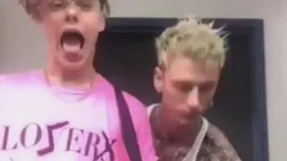 Machine gun kelly and yungblud singing I think I'm okay