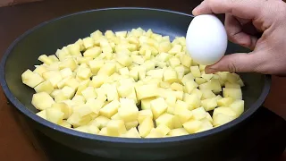 Just add eggs to potatoes!Only a few ingredients!Simple and so delicious potato breakfast recipe!
