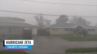 Hurricane Zeta makes landfall and caused major power flashes.