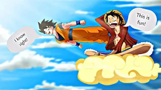 If Luffy met Goku! | One Piece skit