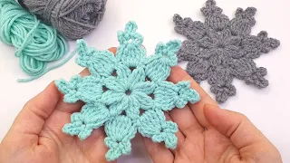 Crochet Snowflake || Christmas Decorations || Holiday Ornaments || Winter crochet tutorial