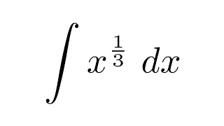 Integral of x^(1/3)