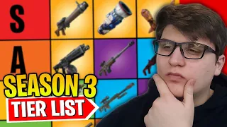 I Ranked EVERY Weapon & Item In Fortnite Season 3! (Tier List)