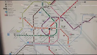 U Bahn Map, Train Stations, Map, Vienna International Center (VIC)