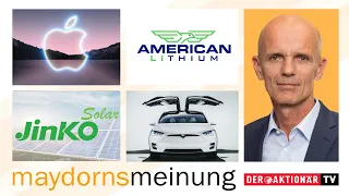 Maydorns Meinung: Amazon, Apple, Tesla, BYD, NIO, Freyr, Livent, American Lithium, JinkoSolar