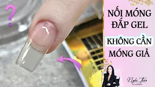 Nối móng đắp gel không cần móng giả