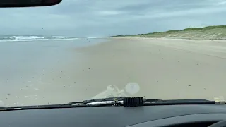 Full-Time 4WD Toyota Hiace on the beach