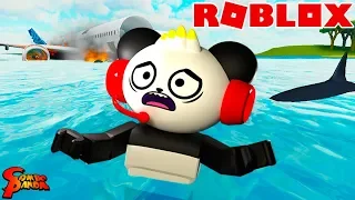 WORST VACATION EVER! Let's Play Roblox Vacation Story with Combo Panda