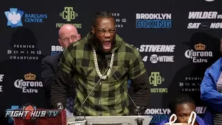 DEONTAY WILDER VS BERMANE STIVERNE 2 - FULL FINAL PRESS CONFERENCE & FACE OFF VIDEO