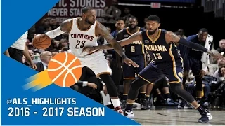 LeBron James vs Paul George SUPERSTARS Duel 2017.04.02 - PG had 43-9-9, LBJ had 41-14-11!