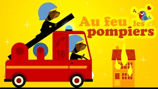 Au feu les pompiers ‍🚒 Petites comptines pour bébé avec paroles en français