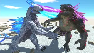 Shimo X Kong X Godzilla vs. King Titan! - Animal Revolt Battle Simulator