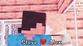 Steve and Alex Love - Steve and Alex Life ep1(Minecraft animation)