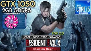 GTX 1050 - Resident Evil 4 Remake - 1080p , 900p , 720p , 1024X768 | Low - FSR 2.0 (DEMO)
