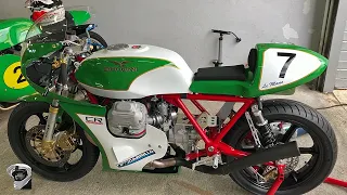 Moto Guzzi Le Mans classic racer - perfect motorcycle in perfect colours