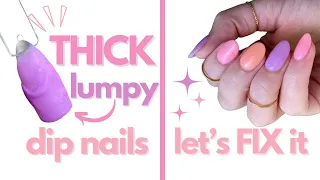 DO’s and DON’TS - How to apply dip powder on natural nails without being THICK