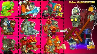 Prime Gargantuar Vs All Gargantuar & Zombies. Pvz 2 Zombies vs Zombies.