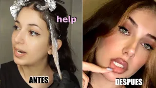 Me PINTO el pelo como una E-GIRL 💇🏻 | FRONT STREAKS DE TIK TOK 💕