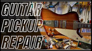 Vintage Guitar Pickup repair/restoration/electronics/how to/Tutorial/Luthier/DIY/ASMR Ep.17