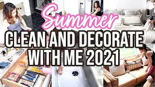 *NEW* SUMMER CLEAN WITH ME 2021 |  SUMMER REFRESH CLEAN AND DECORATE WITH ME