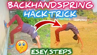 backhandspring tutorial in Hindi 🤘how to do a backflip tutorial 2022💪| tubu Michael | learn backflip