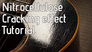 Checking / cracking a nitro guitar finish - Nitrocellulose relic tutorial