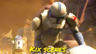 All clone trooper Kix scenes - The Clone Wars