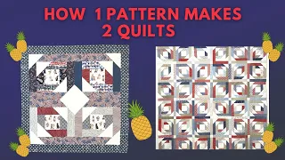 How To Make Two Different Pineapple Blossom Quilts From One Quilt Pattern