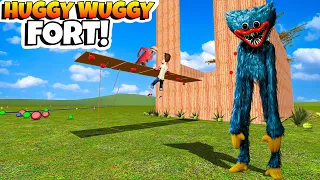 Can HUGGY WUGGY Break into Our Fort in Garry's Mod?!