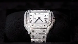 So entstehen ICED OUT Uhren! (@jstin17 's Cartier Santos)