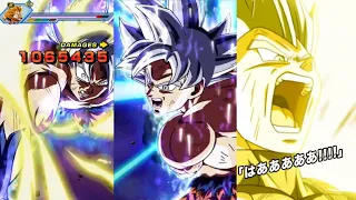 NEW LR MUI GOKU & SSBE VEGETA SUPER ATTACKS, ACTIVE SKILLS & REVIVAL SKILLS ANIMATIONS! | DBZ dokkan