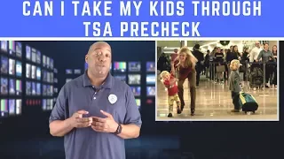 Can My Kids Go With Me Through TSA Precheck | Airport Security TSA
