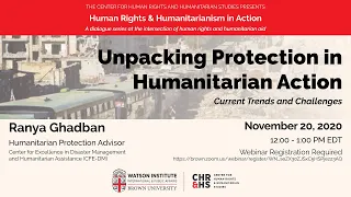 Unpacking Protection in Humanitarian Action: Current Trends and Challenges