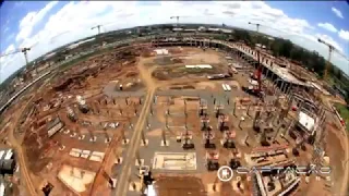 CONSTRUÇÃO DA ARENA DO GREMIO - TIMELAPSE MAIS AFUDÊ QUE TU VAI VER HOJE - ARENA PACHOLA 11.03