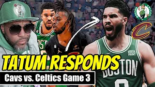 Tatum's Response In Celtics Vs Cavs Game 3 Reaction Show