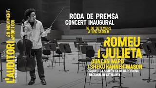 Roda de premsa: Concert Inaugural Temporada 21-22