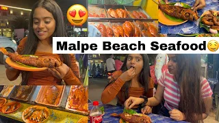 Malpe Beach Seafood🤤Sunday Special|Rakshita Tulu Talks #malpebeach #seafood #rakshita #tulu #fish