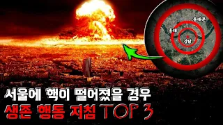 서울에 핵이 떨어진다면 어떻게 해야 살아남을까...?? [무서운 이야기][핵괴담] [생존수칙]- 숫노루TV