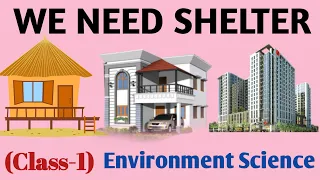 We need shelter in English for class 1 | class 1 EVS | Our shelter | Grade 1 | Types & uses