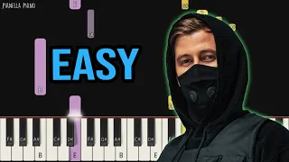 Alan Walker - I Dont Wanna Go | SLOW EASY Piano Tutorial by Pianella Piano