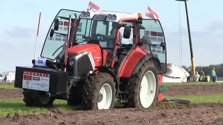 Lindner Geotrac 124 Ploughing with Special Kverneland Plough | WPC Denmark 2015