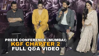 KGF 2 BIGGEST Press Conference Mumbai | Yash, Srinidhi Shetty, Sanjay Dutt & Raveena Tandon