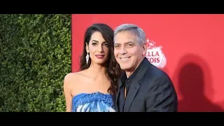 PHOTOS – Amal et George Clooney  le couple surprise du mariage de Meghan et Harry