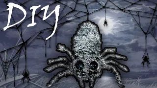 DIY!🕷️ Гигантский паук из пряжи и фольги!🕸️10 глаз😱. Просто! Giant spider made of yarn! easily!